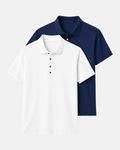 Buki Cinqo Polo 2-Pack - White/Navy