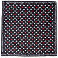 Satin Card Suits Vegas Black Scarf