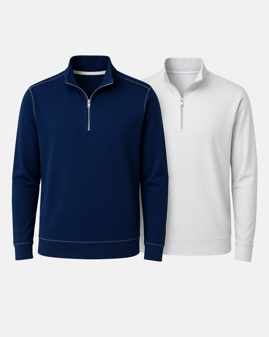 Buki Cinqo Travel Half Zip 2-Pack - Navy/White