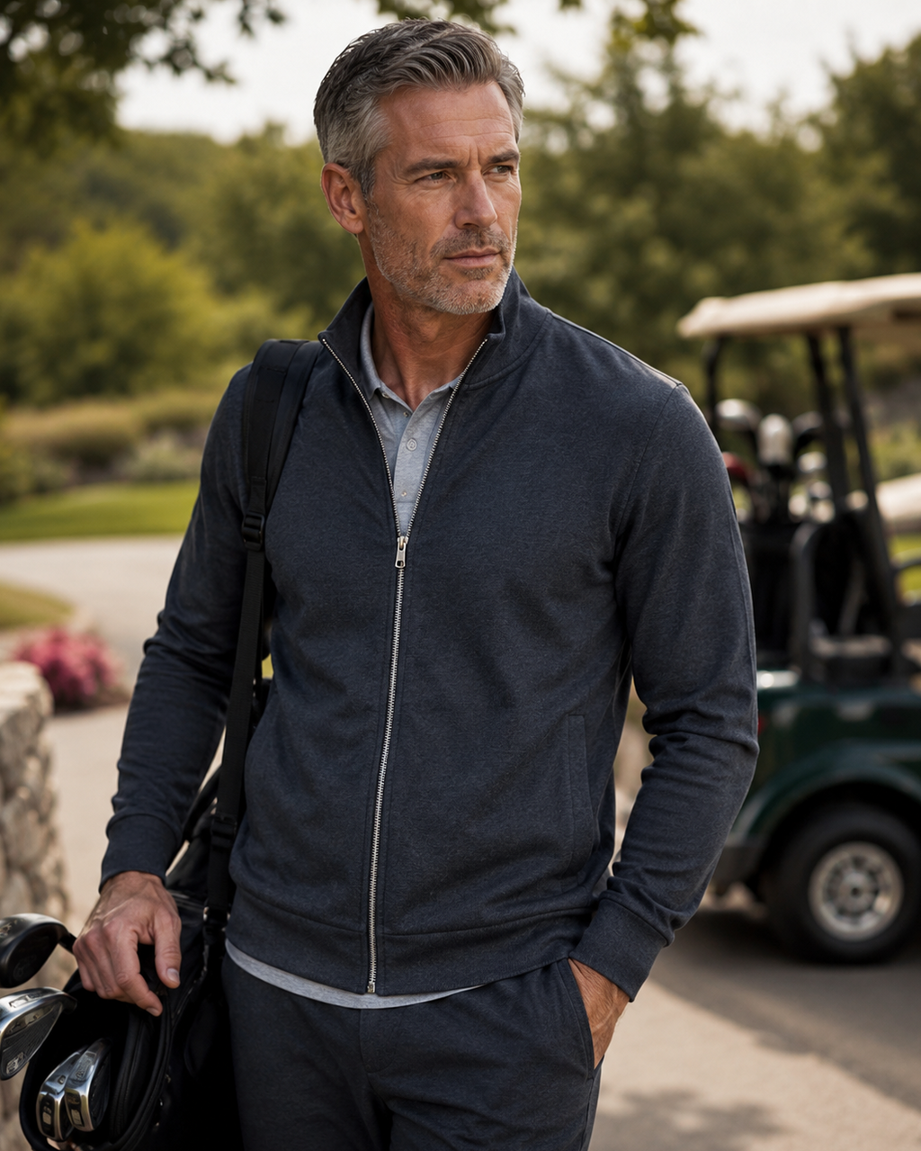 Breckenridge Full-Zip Sweatshirt - Charcoal Grey