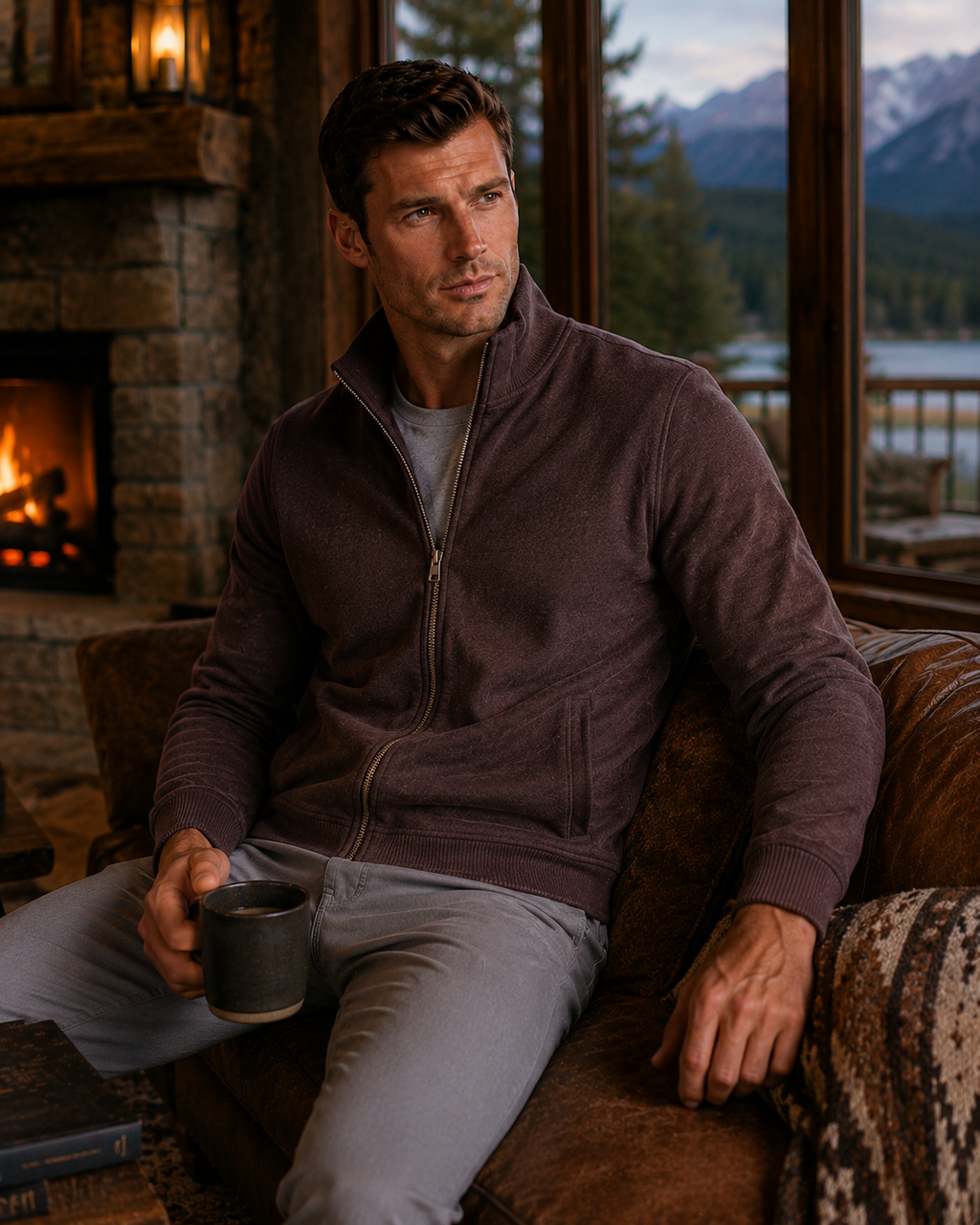 Breckenridge Full-Zip Sweatshirt - Espresso