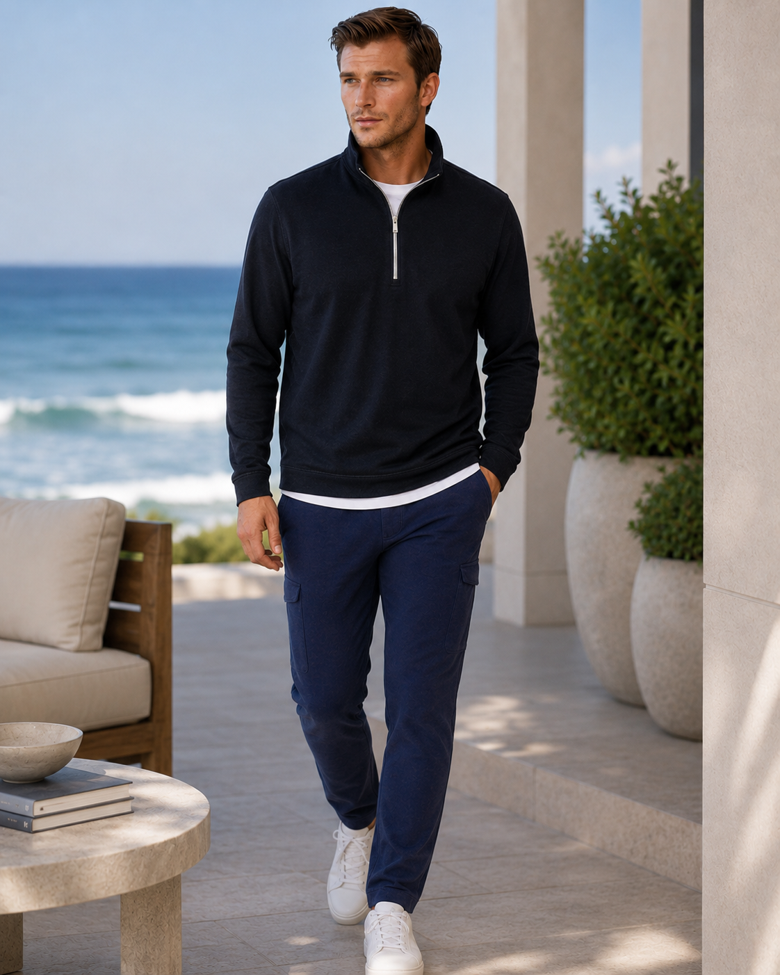 Buki Cinqo Travel Half Zip - Black