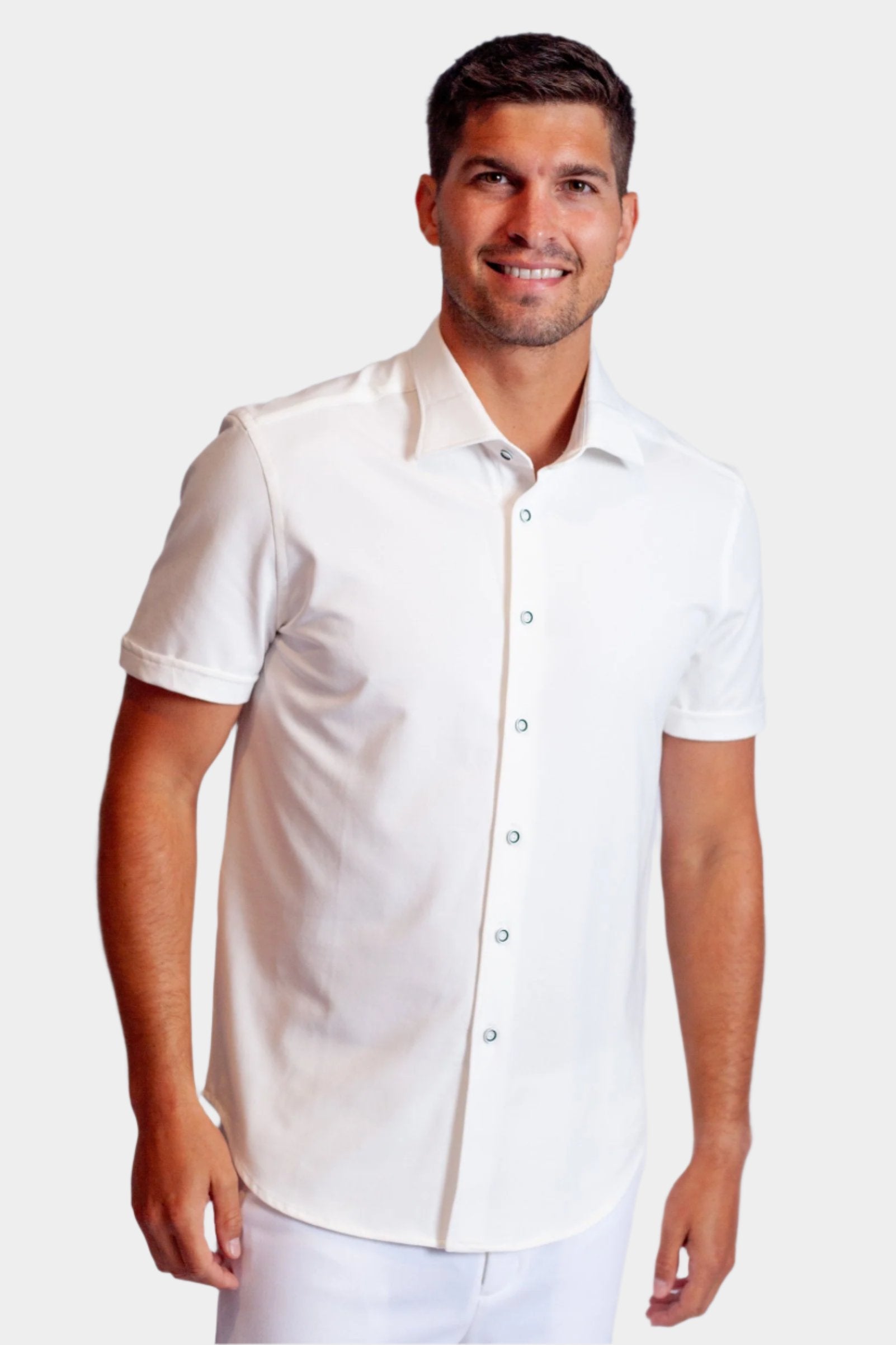 Buki Cinqo 'Single Shot' Short Sleeve Tech Shirt — White