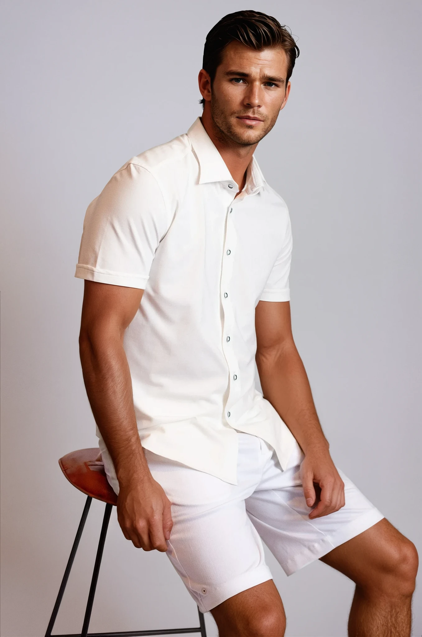 Buki Cinqo 'Single Shot' Short Sleeve Tech Shirt — White