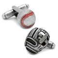 Baseball and Glove Antique Silver Cufflinks