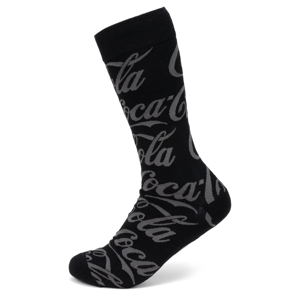Coca-Cola® Black Logo Dress Socks