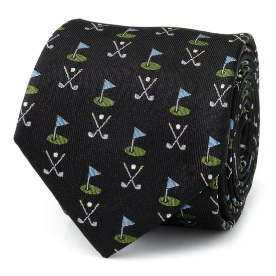 Golf Course Black Silk Men&