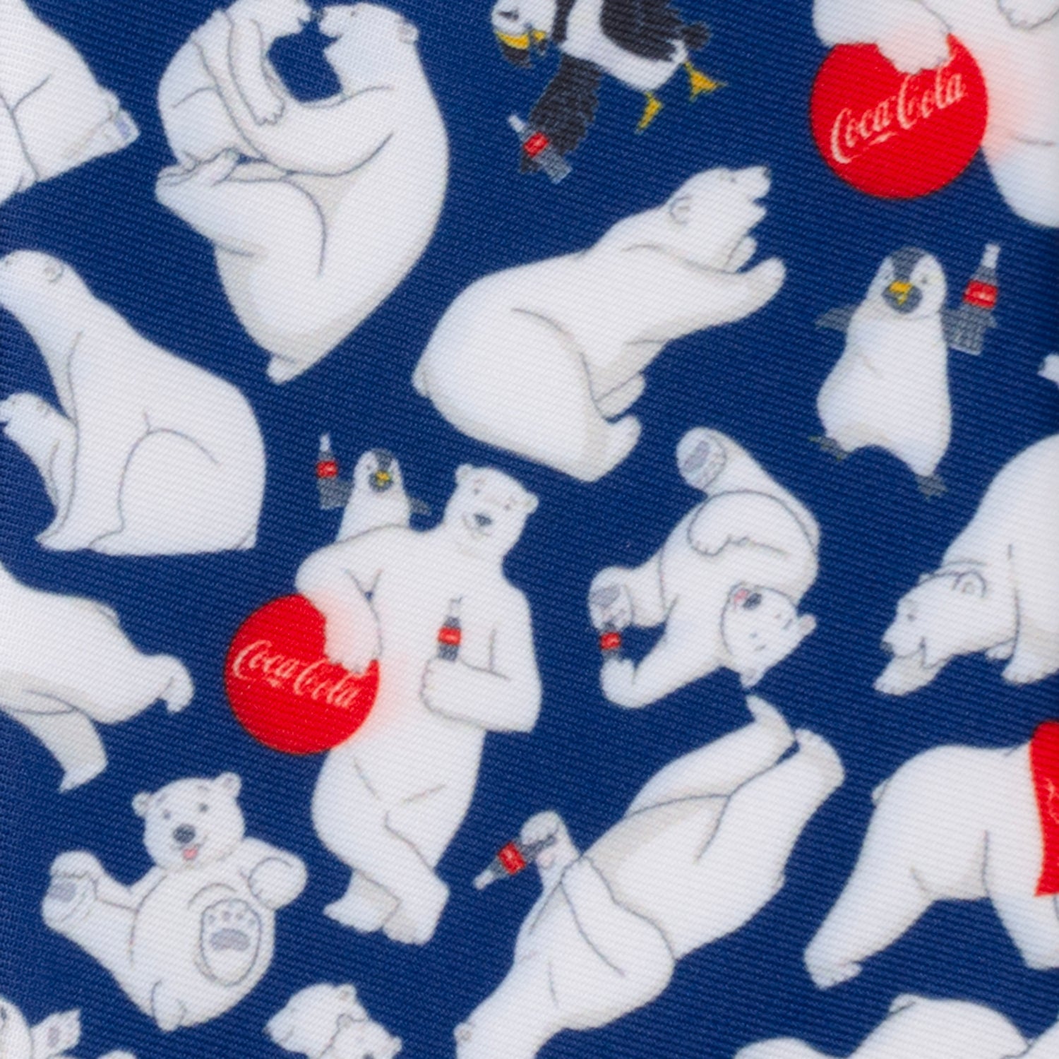 Coca-Cola® Polar Bear Navy Blue Men's Tie
