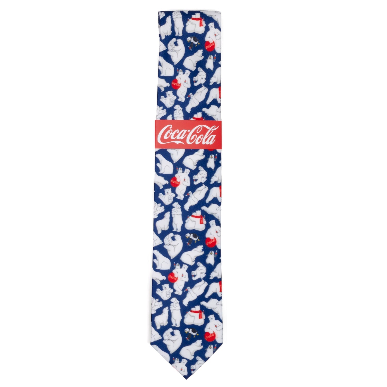 Coca-Cola® Polar Bear Navy Blue Men's Tie