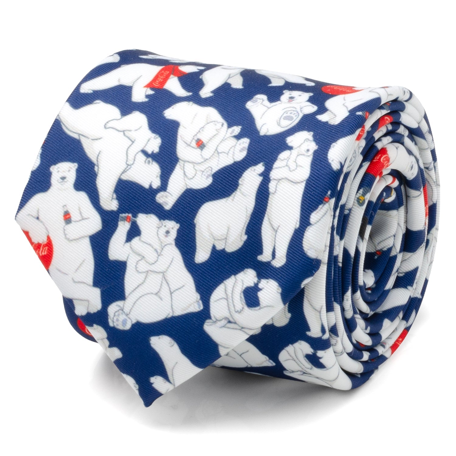 Coca-Cola® Polar Bear Navy Blue Men's Tie