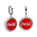 Coca-Cola® Red Bottle Cap Earrings