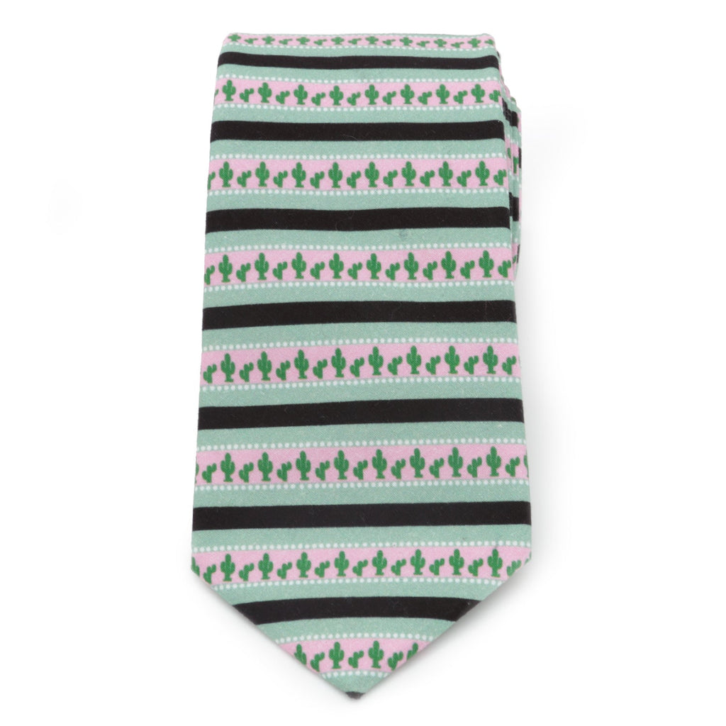 Texas Cactus Stripe Sage Men's Tie