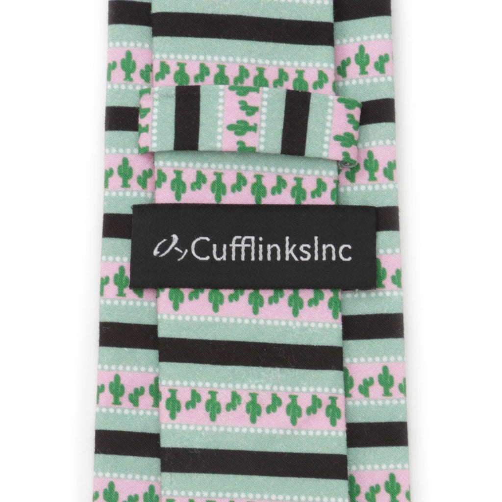 Texas Cactus Stripe Sage Men's Tie
