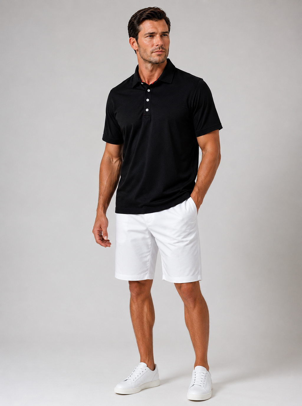 Buki Cinqo Polo 2-Pack - White/Black