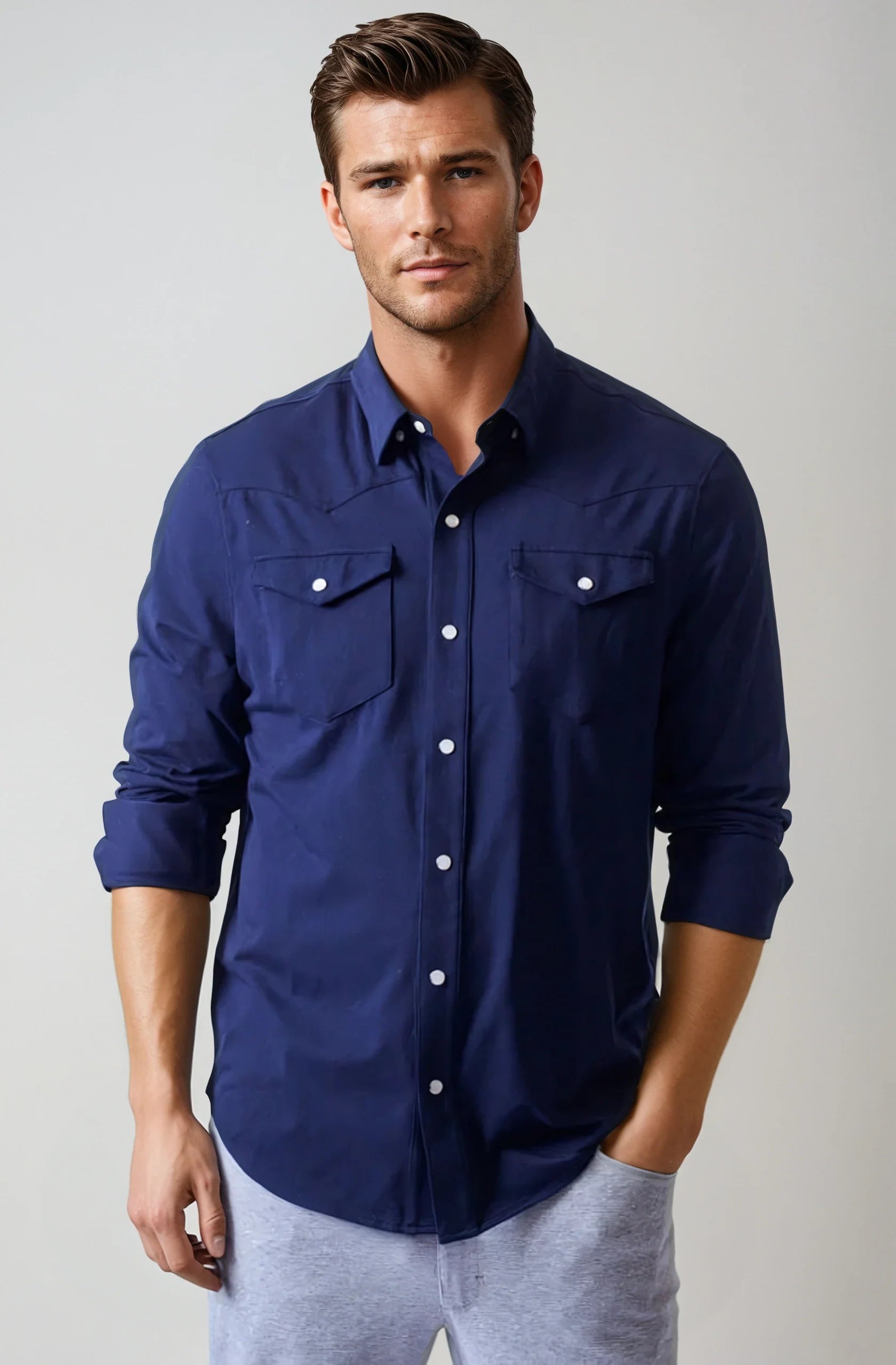 Buki’s Cinqo Western Tech Shirt 2-Pack - Navy/White