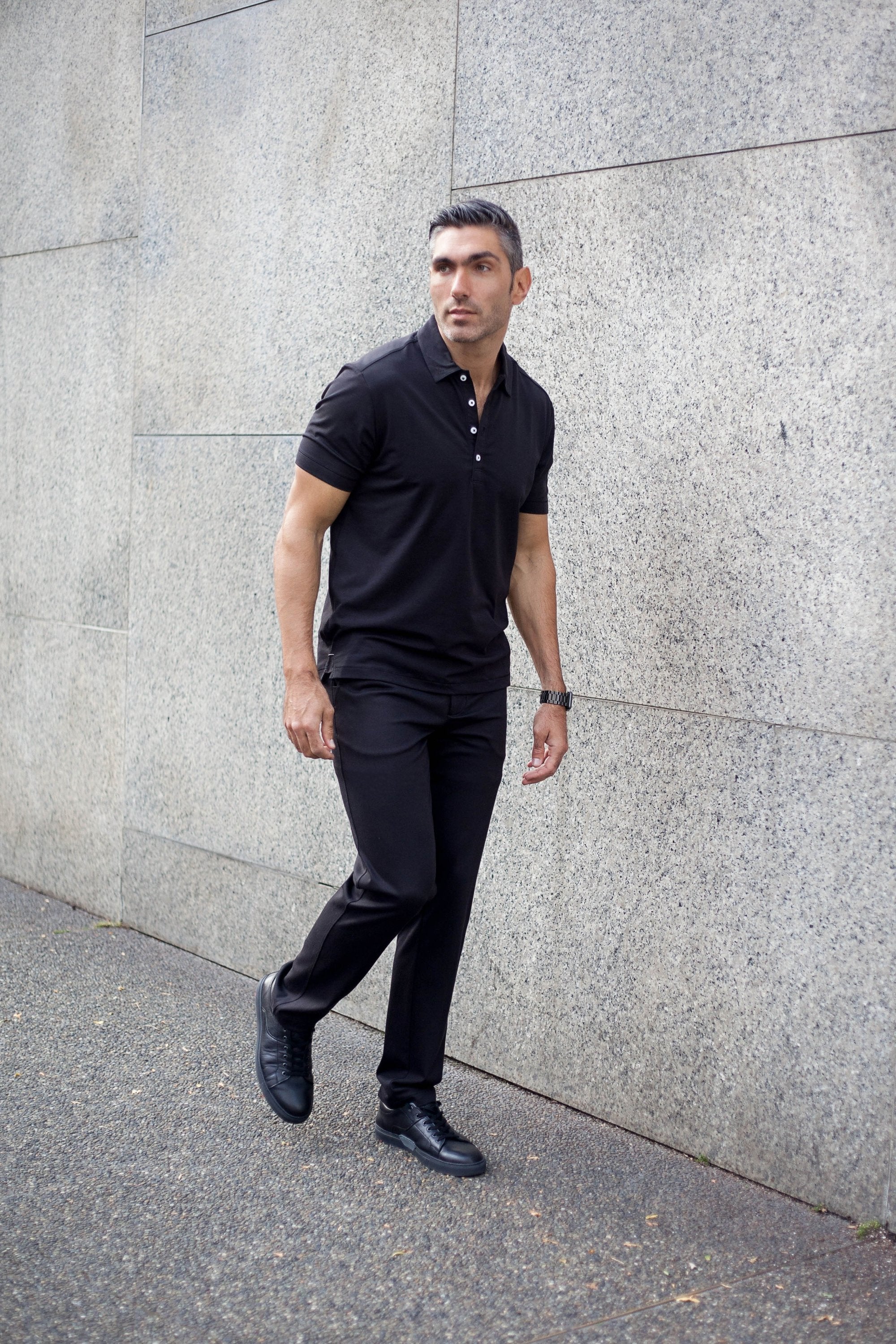 Coolest Polo Tech Shirt - Black