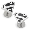 DC Superman Black Onyx Stainless Steel Cufflinks