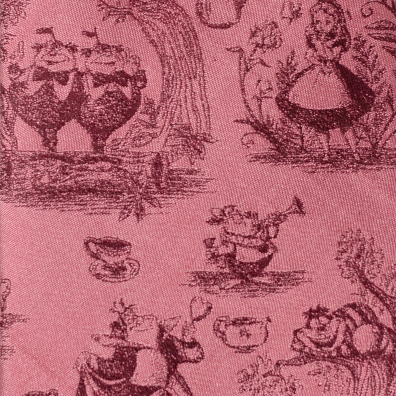 Disney Alice in Wonderland Dusty Red Men's Tie
