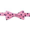 Disney Mickey Mouse Pink Dot Silhouette Pre-Tied Bow Tie