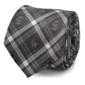 Disney Mickey and Friends Charcoal Plaid Men's Tie