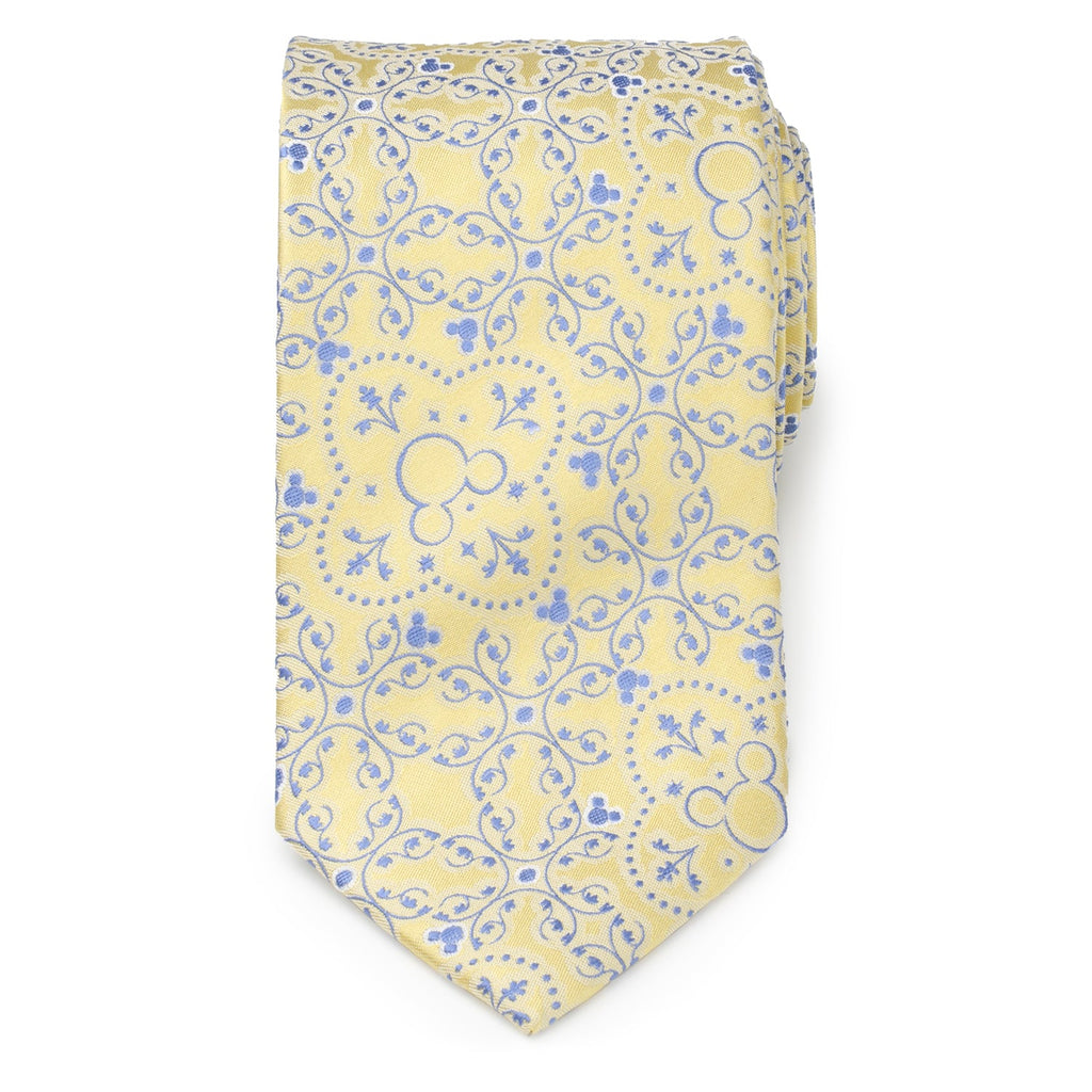Disney Mickey Mouse Yellow Multi Men's Tie