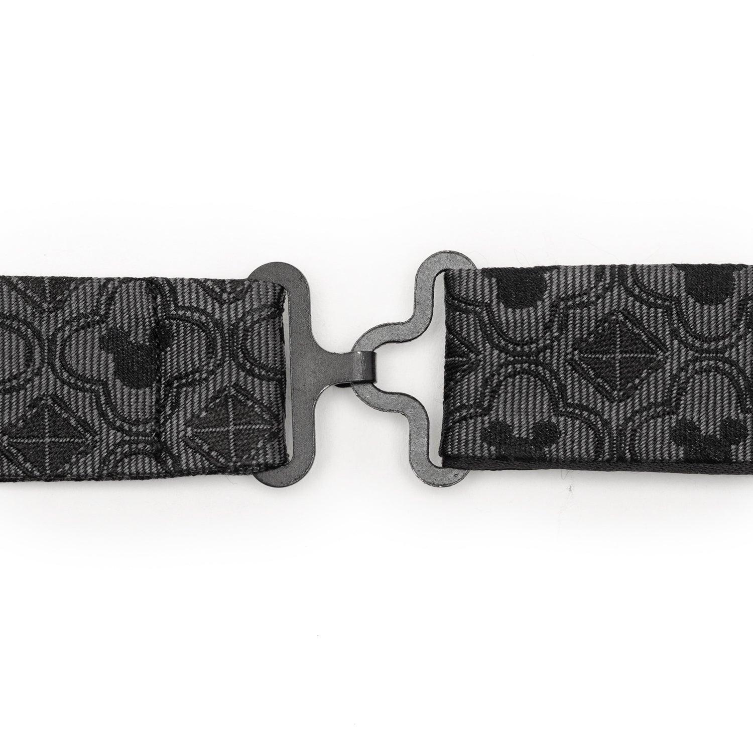 Disney Mickey Mouse Pattern Black Bow Tie