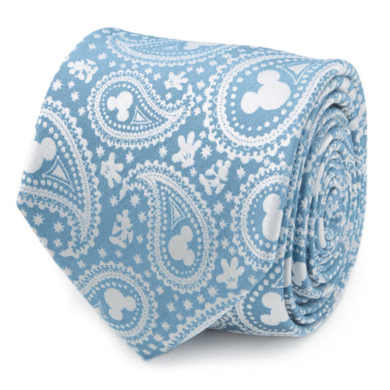 Disney Mickey Mouse Teal Paisley Men&