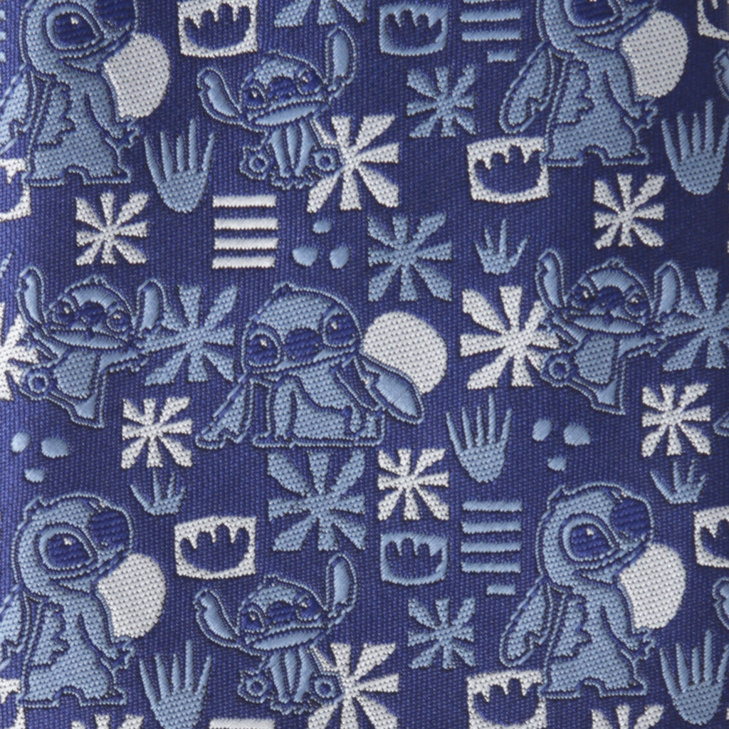 Disney Lilo & Stitch Blue Tropical Men's Tie