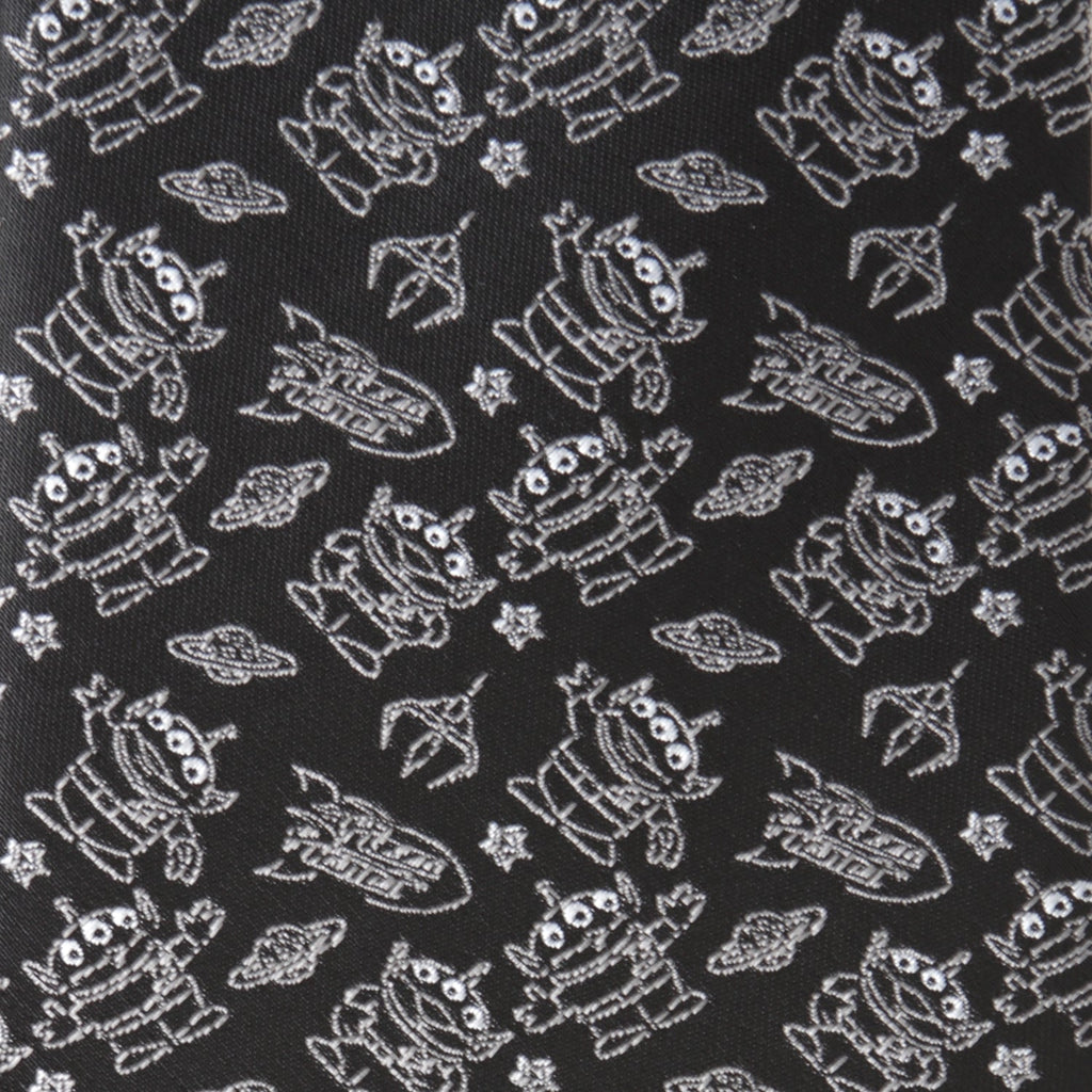 Disney Pixar Toy Story Alien Print Black Men's Tie