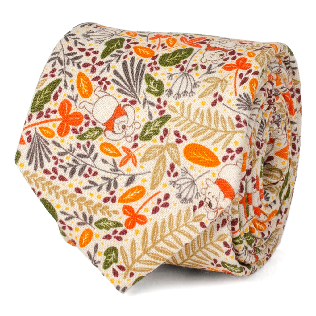 Disney Winnie the Pooh Tan Patterned Men's Tie