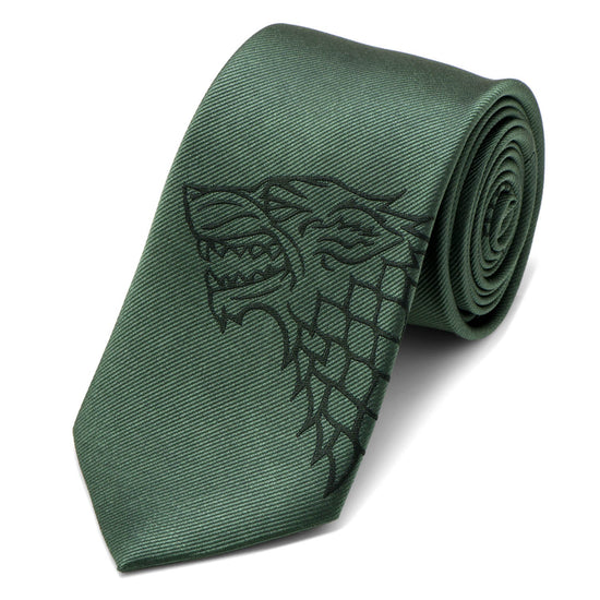 Game of Thrones Stark Direwolf Green Men&
