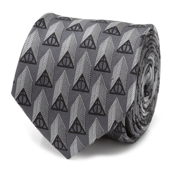 Harry Potter Deathly Hallows Gray Silk Men&