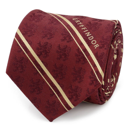 Harry Potter Gryffindor Maroon Stripe Silk Men&