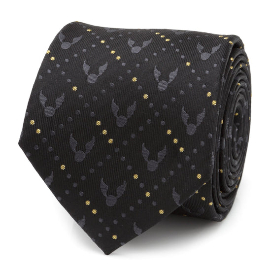 Harry Potter Golden Snitch Black Silk Men&