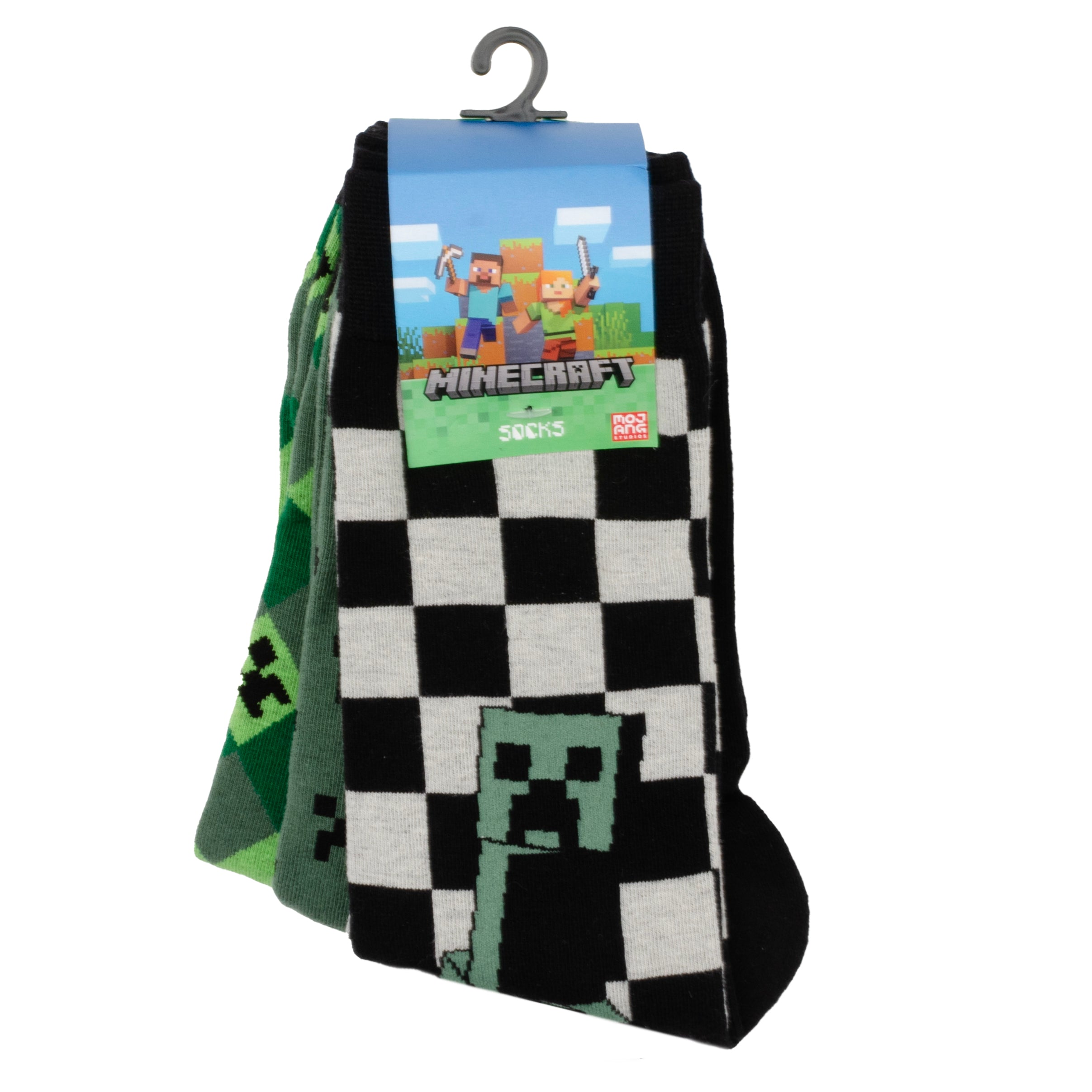 Minecraft Creeper Men's Sock Set ' 3 Pairs