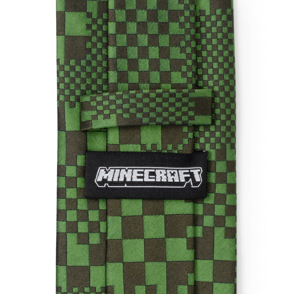 Minecraft Pixelated Creeper Green Men's Tie