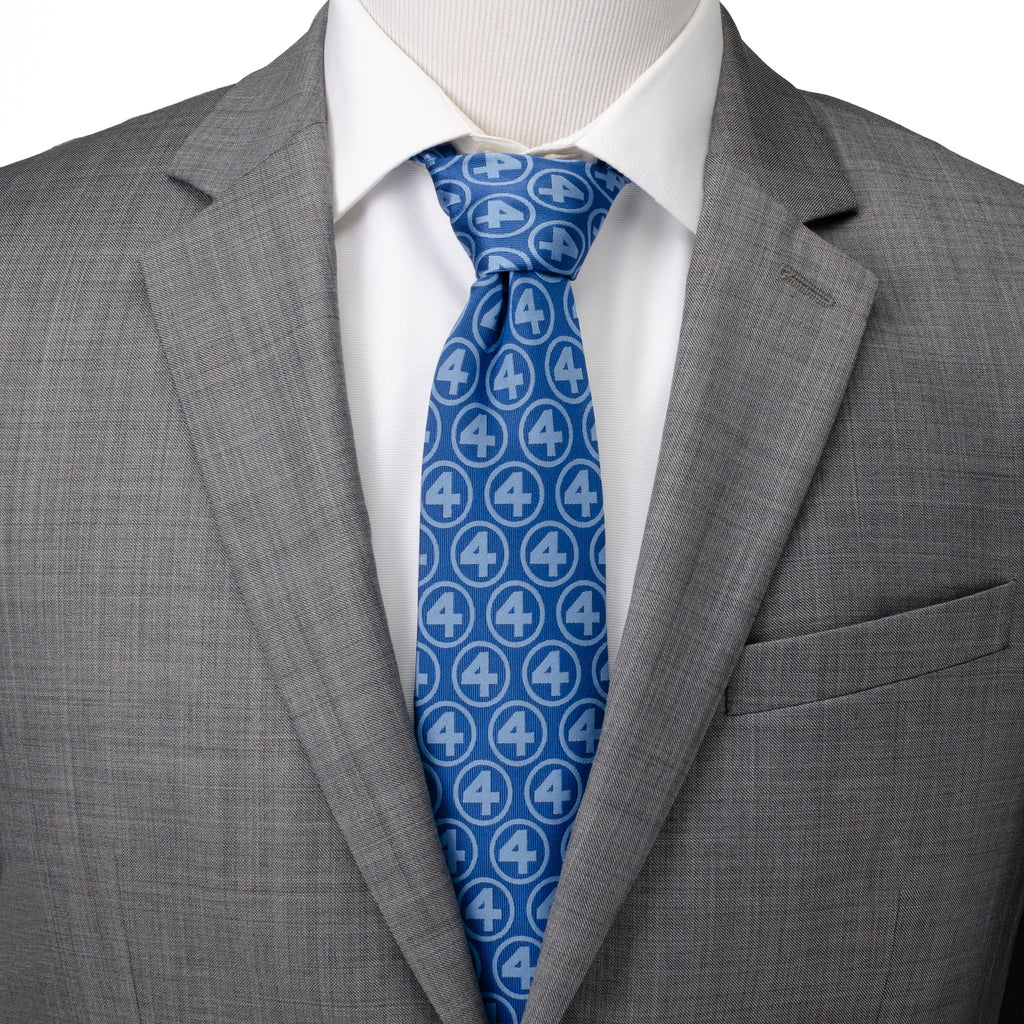 Marvel Fantastic Four Men's Blue Tie