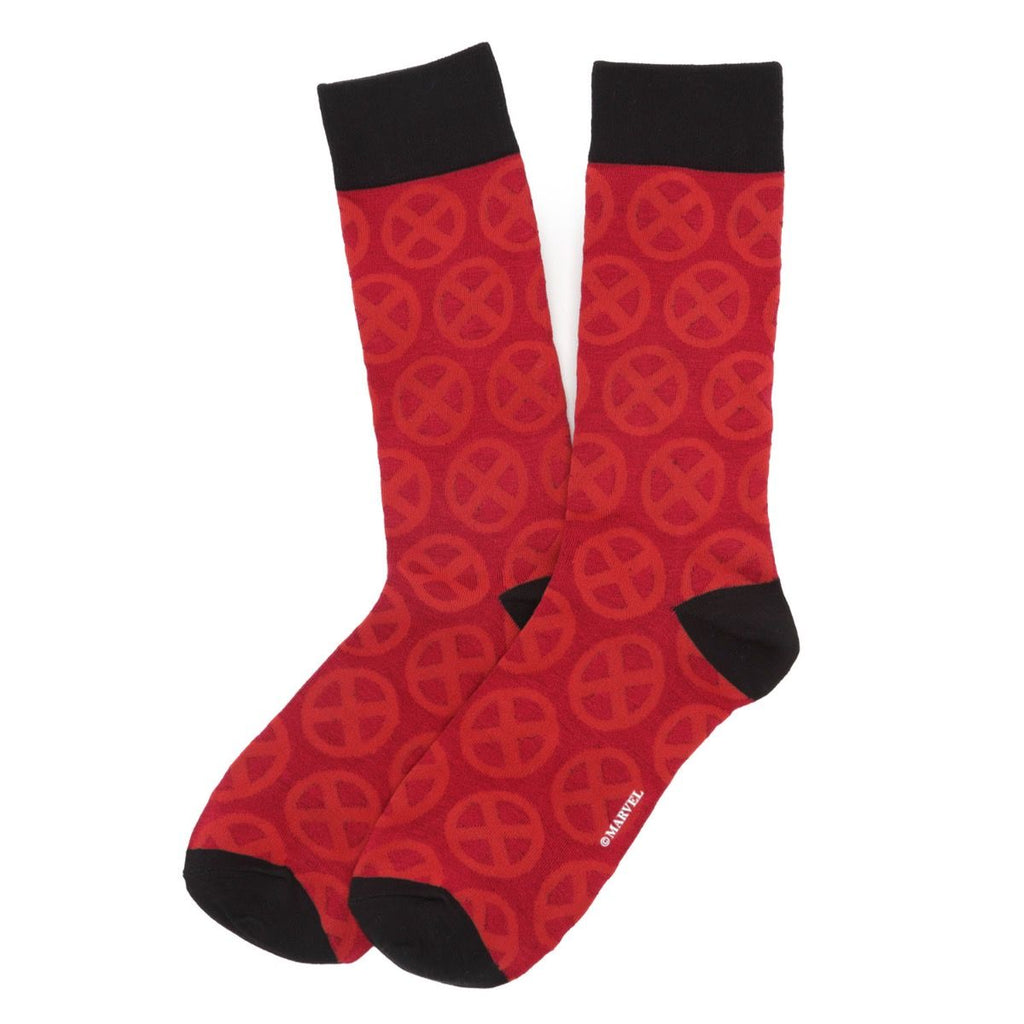 Marvel X-Men Socks 3 Pack with Lapel Pin Gift Set