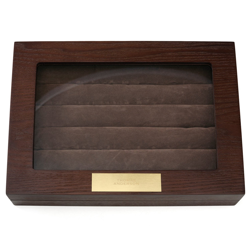 Espresso Cufflinks Collector's Case - 36 pairs