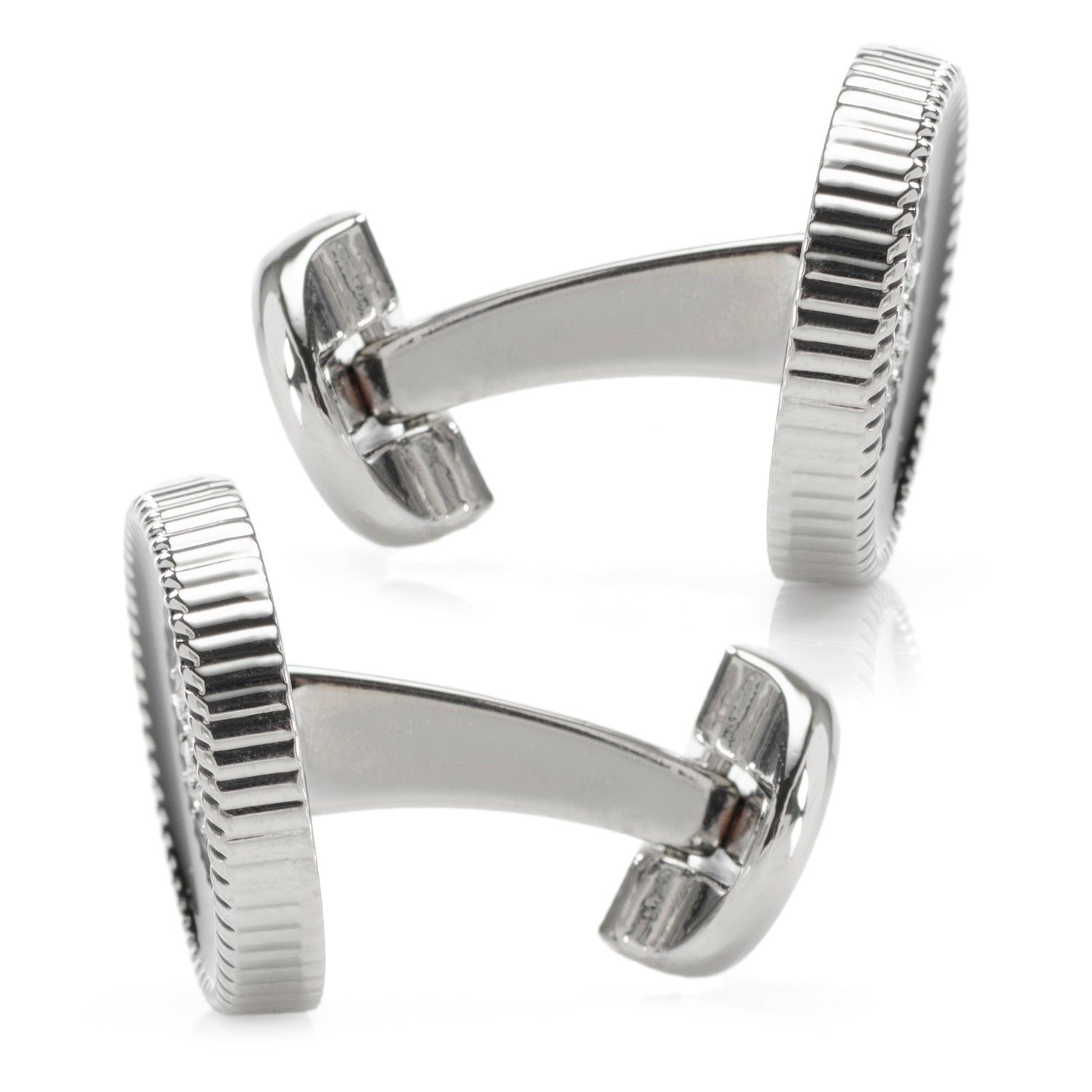 Crystal Button Rope Cufflinks