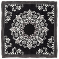 Black/White Men's Silk Pocket Square