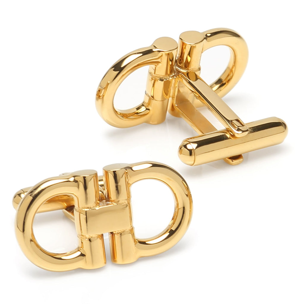 Horse Bit Gold Stainless Steel 5-Stud Set