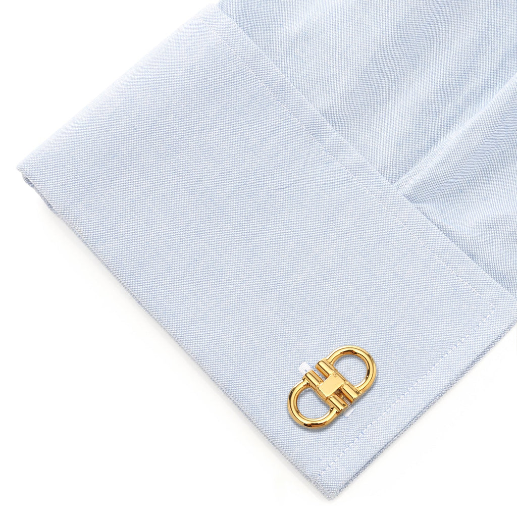 Horse Bit Gold Stainless Steel 5-Stud Set
