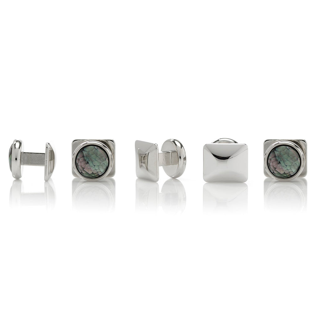 Mosaic Smoke Mother of Pearl 5-Studs
