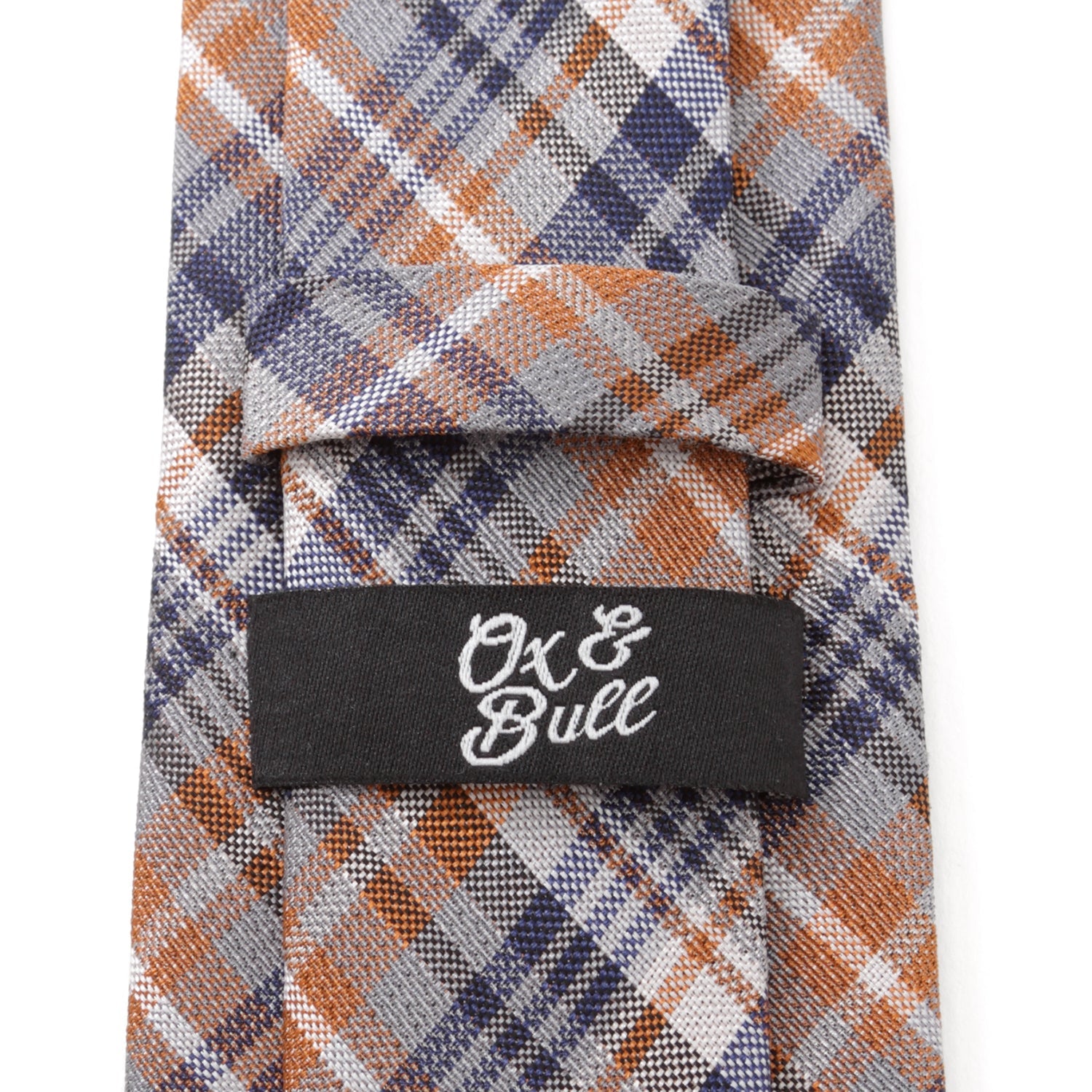 Gray Plaid Men's Tie
