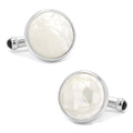 Sterling Mosaic Mother of Pearl Cufflinks