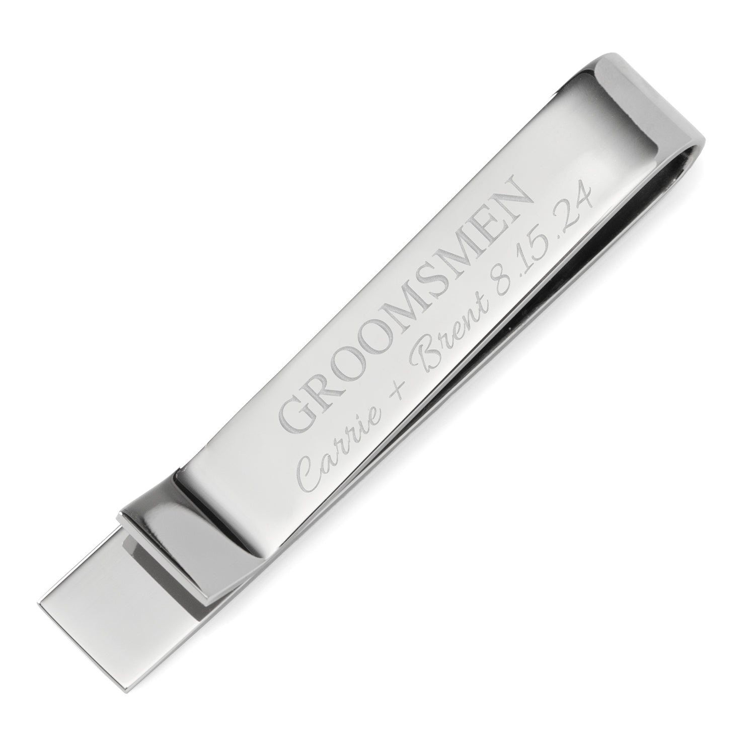 Wedding Party Engravable Tie Bar