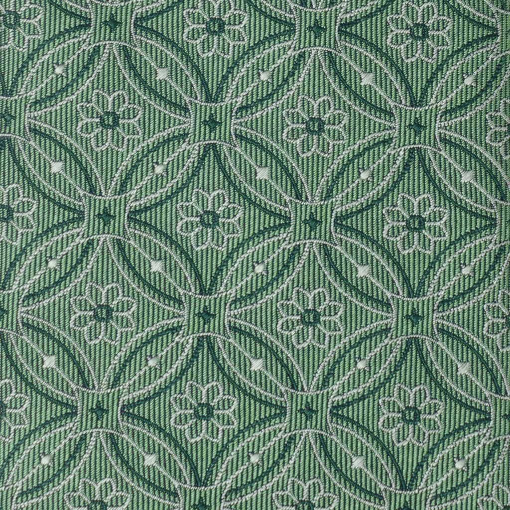 Watercress Green Tiled Men's Tie