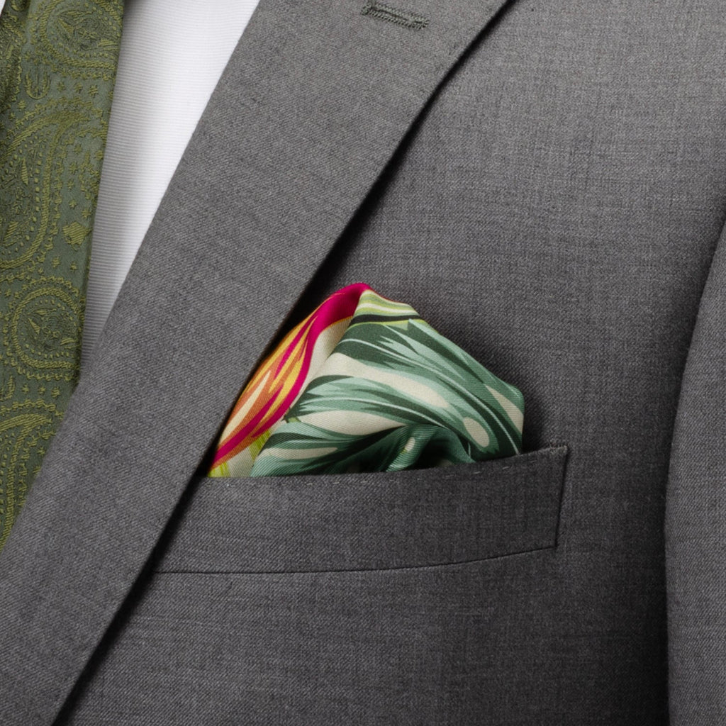 Tropical Leaf Multi Pocket Square