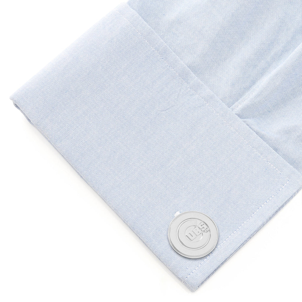 MLB Chicago Cubs Silver Edition Cufflinks